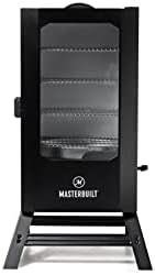 Masterbuilt® 40-inch Digital Electric Vertical BBQ Smoker with Leg Kit, Side Wood Chip Loader and 970 Cooking Square Inches in Black, Model MB20070122