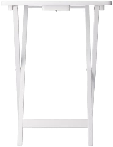 Winsome Alex Set of 2 Foldable Snack Tables, White