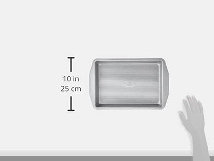 USA Pan 1110RC-3-ABC-1 American Bakeware Classics 9 x 13-Inch Rectangular Lasagna, Cake and Brownie Pan, Aluminized Steel