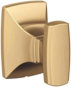 Amerock BH36010CZ | Champagne Bronze Single Robe Hook | 2-1/8 inch (54 mm) Length Towel Holder | Highland Ridge | Towel Hook for Bathroom | Bathroom Hardware | Bath Accessories