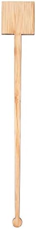 Restaurantware 7 Inch Coffee Stirrers 100 Disposable Coffee Stir Sticks - Square Top Sturdy Natural Bamboo Drink Stirrers Stirrers For Hot and Cold Beverages Break-Resistant