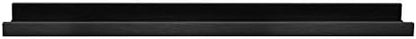 MCS Picture Ledge Shelf, Room Decor Floating Shelf, Black Woodgrain, 35 Inch