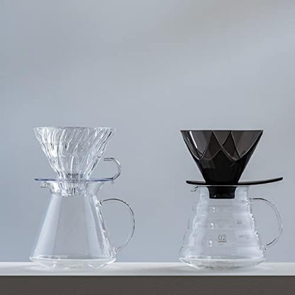 Hario V60 "Mugen" Ceramic Coffee Dripper, Size 02, White