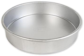 USA Pan Bare Bakeware Traditional Aluminized Steel Uncoated Round Cake Pan, Made without nonstick coating, 9-Inch
