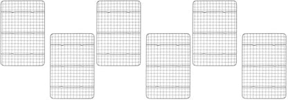 USA Pan Nonstick Quarter Sheet Cooling Racks, Set of 2 (Pack of 3)