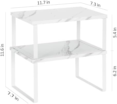 NEX Cabinet Organizer Shelf, Kitchen Counter Shelves Set of 4