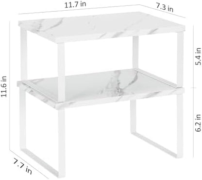NEX Cabinet Organizer Shelf, Kitchen Counter Shelves Set of 4