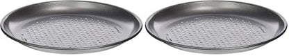 Cuisinart 4 Piece Pizza Pan Set, Mini, Steel Gray (Pack of 2)