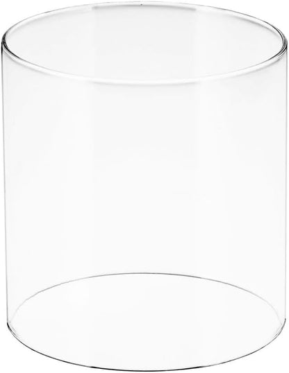 American Mantle Clear Straight Lantern Globe: CLG8500 (Replacement for CLMN R690B048C) - 4.92"x4.92"x5.31"