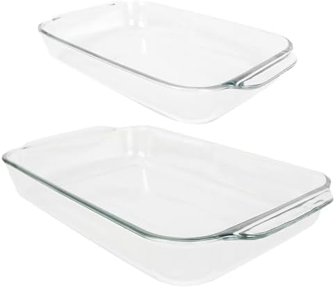 Pyrex 233 3-Quart & 232 2-Quart Glass Casserole Baking Dishes - Made in USA