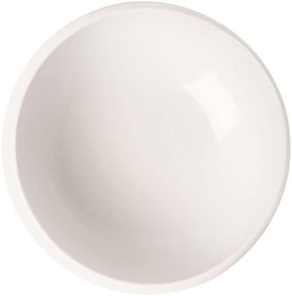 Villeroy & Boch NewMoon Individual Bowl for Delicious Desserts or Sauces, Premium Porcelain, White, Dishwasher Safe