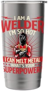 I Am A Welder What's Your Superpower - Welding Ironworker Stainless Steel Insulated Tumbler