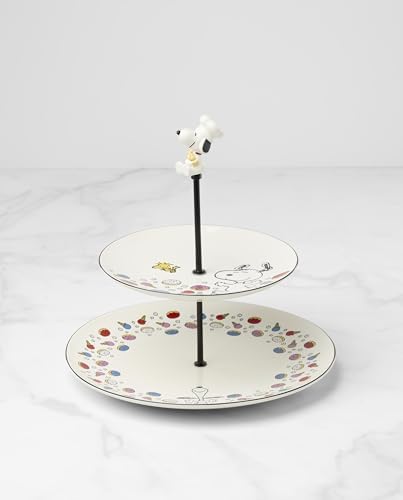 Lenox Chef Snoopy Porcelain Tiered Serving Tray