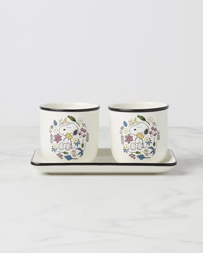 Lenox Chef Snoopy 3-Piece Herb Planter Set