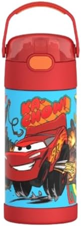 THERMOS FUNTAINER Water Bottle with Straw, 12oz, Cars
