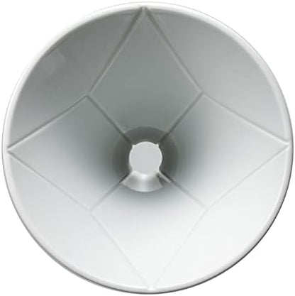 Hario V60 "Mugen" Ceramic Coffee Dripper, Size 02, White