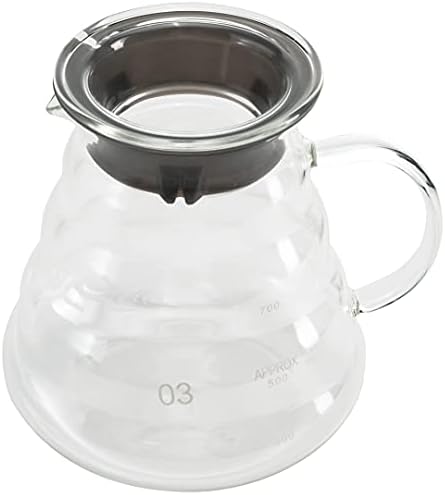 Restaurantware-Restpresso 25 Ounce Coffee Carafe, 1 Insulated Coffee Server - Push-Button Top, Wide Spout, Clear Glass Pitcher, Built-In Handle, Leakproof