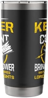 I Am Keeper Of The Current Bringer Of Power Lord Of Light Stainless Steel Insulated Tumbler