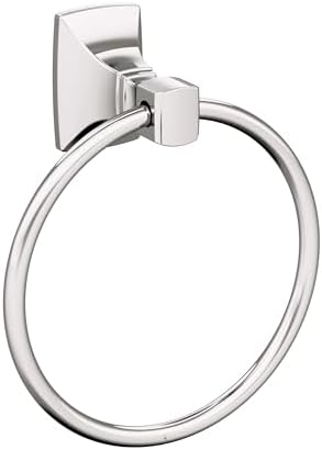 Amerock Highland Ridge 7-7/16 inch (189 mm) Width Polished Nickel Closed Towel Ring, BH36012PN