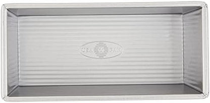 USA Pan Bakeware Pullman Loaf Pan With Cover, 9 x 4 inch, Nonstick & Quick Release Coating, Made in the USA from Aluminized Steel