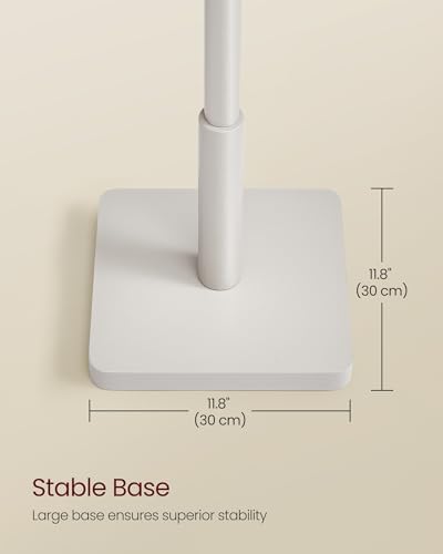 VASAGLE Solid Wood Coat Rack, Free Standing, 8 Hooks, 3 Height Options