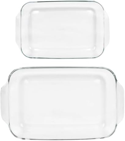 Pyrex 233 3-Quart & 232 2-Quart Glass Casserole Baking Dishes - Made in USA