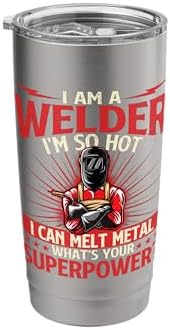 I Am A Welder What's Your Superpower - Welding Ironworker Stainless Steel Insulated Tumbler