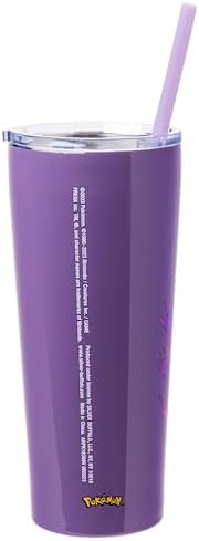 Silver Buffalo Pokémon Gengar Purple, Stainless Steel Tumbler, 22oz