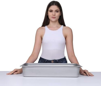 BIRDROCK HOME Stainless Steel Steam Table Pan - Hotel, Restaurant & Catering Supplies - 24 Gauge Steel, 14 qt Capacity - Meal Prep, Cooking, & Food Storage Container - 4" Depth, Full-Size (6 Pack)