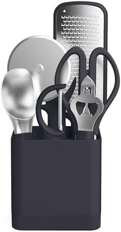 bella 7 Piece Modular Gadget Set, Non-Toxic Silicone, Slate