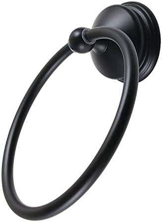 Kingston BA1164MB Vintage 6" Towel Ring, Matte Black