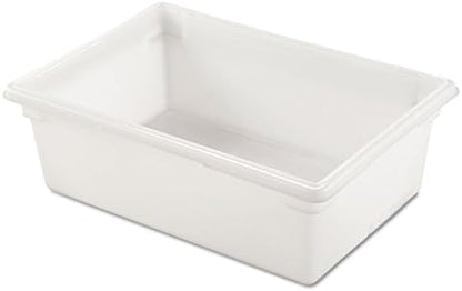 Rubbermaid Commercial Products Food Storage Box/Tote for Restaurant/Kitchen/Cafeteria, 12.5 Gallon, White