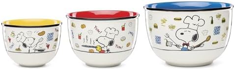 Lenox 897579 Chef Snoopy 3-Piece Bowl Set