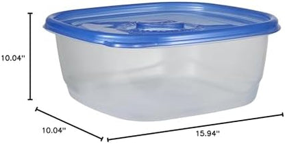 Glad GladWare XL Square Food Storage Containers, 104 Oz, 3 Count, 3-Pack