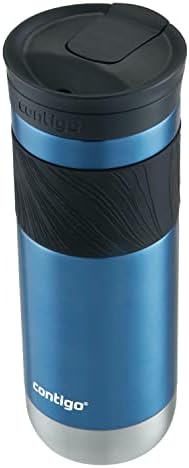 Contigo Byron Vacuum-Insulated Stainless Steel Travel Mug, 20oz - Leak-Proof Lid, BPA-Free, Blue Corn - Perfect Reusable Cup for Coffee or Water; hot and cold beverage holder