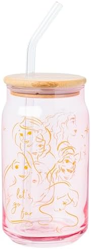 Silver Buffalo Disney Princess, Glass Tumbler, 16oz