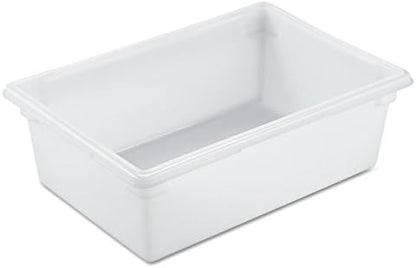Rubbermaid Commercial Products Food Storage Box/Tote for Restaurant/Kitchen/Cafeteria, 12.5 Gallon, White