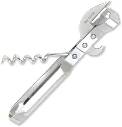 Chef Craft Select 3-in-1 Can Opener, 6 inches in length, Stainless Steel