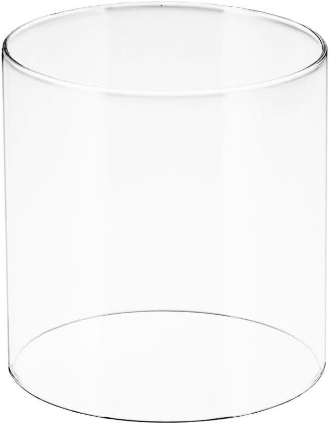 American Mantle Lantern Globe Replacement | 4.05"4.05"x4.21" Straight Clear Borosilicate Glass | Fits Colmen Models 214 282 285-700 288 321 355 5150 5151 5152 5153 5154 5155 5158 5159