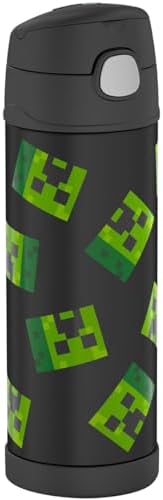 THERMOS FUNTAINER Water Bottle with Spout, 16oz, Minecraft
