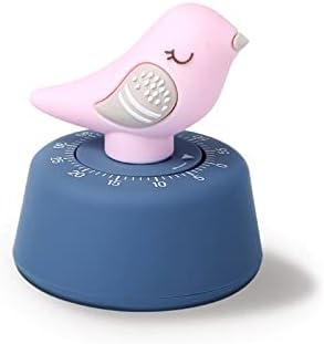 Mechanical Kitchen Timer, Cute Wind Up 60-Minute Manual Countdown