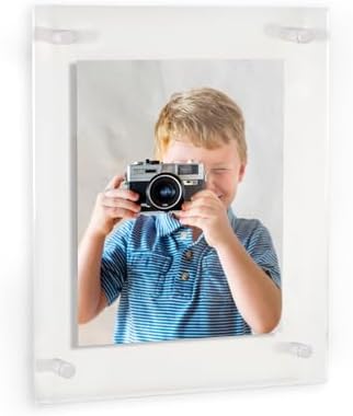 ArtToFrames 17x25 Inch Double Panel Floating Acrylic Picture Frame comes