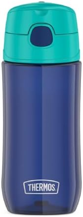 THERMOS FUNTAINER 16oz Plastic Bottle with Spout Lid, Navy