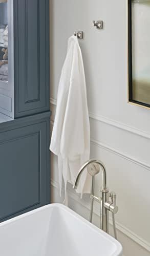 Amerock Stature Single Prong Brushed Nickel Wall-Mounted Hook