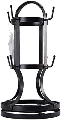 Gourmet Basics by Mikasa 5158729 Metal Rotating 8-Cup Mug Tree, Antique Black