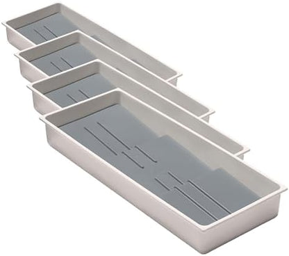 OXO Caddy, Spice Drawer Organizer, White | Good Grips | Compact | Pack of 4