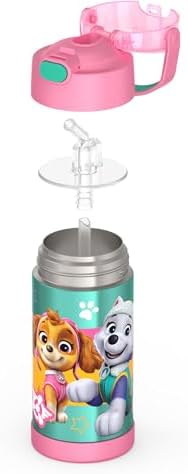 THERMOS FUNTAINER Water Bottle with Straw, 12oz, Paw Patrol Girl