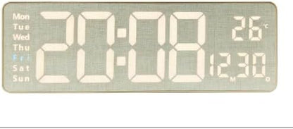 MASHI Digital Wall Clock, Auto-Dimming Wall Clock
