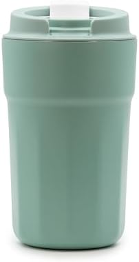 Vapur All Purpose Reusable Insulated Tumbler Cup with Flip Top Lid, Perfect for Morning Coffee and Ice Cold Drinks, Ideal for Travel and Fits in Most Cup Holders, 12 Ounce, Sea Glass, Pack of 1