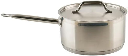 Winco 6 qt Stainless Steel Sauce pan with Cover
